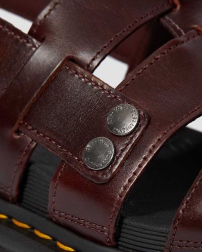 Sandalias Con Tiras Dr Martens Terry Cuero Para Mujer DR1428Y